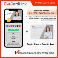 Portrait NFC Business Card Digital Name Card for Sales Agent Insurance Property Agent SME Business O