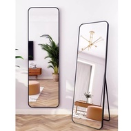 Full-Length Mirror Dressing Floor Mirror Home Wall Mount Wall-Mounted Internet Celebrity Girls' Bedroom Makeup Wall-Mounted Three-Dimensional Full-Length Mirror
