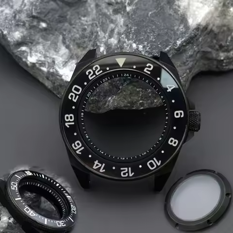 King Samurai Series Watch Case With Stainless Steel Bracelet And Sapphire Glass Fit SRPF33K1 SRPF39K