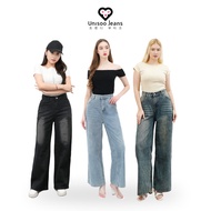 UNISOO JEANS - CK8009 Highwaist Jeans | Culottes Jeans | Highwaist Women's Jeans | Loose Jeans | Wid
