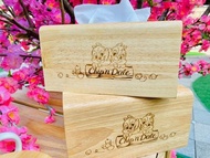 台灣🇹🇼代購-HOLA迪士尼系列櫻花季木質面紙盒-奇奇蒂蒂