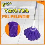 Lucsa Twister Twist Mop Floor Spin Wringer Microfiber Cloth Wringer Twist Mop