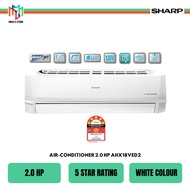 Sharp AHX18VED J-Tech Inverter Air Conditioner R32 2.0 HP AUX18VED Super Jet Mode 5 Star Rating Aircond Penghawa Dingin