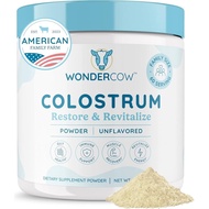 WONDERCOW Colostrum  Powder for Gut Health, Immune Support & Wellness |  IgG Pure Whole Bovine Colos