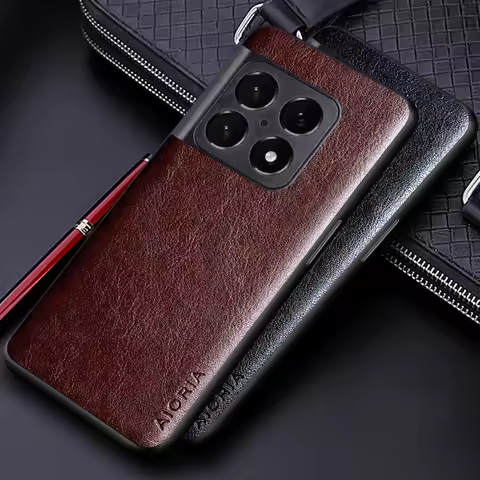 Luxury PU leather Case for Oneplus 10 Pro 10T 11 5G coque Business solid color Design phone cover fo