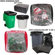 CYCLE HDPE Black Garbage Bag | Trash Bag (32" x 40" & 30" x 40")
