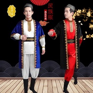 Xinjiang Weiwuer Ethnic Costume Male Ethnic Style Kazakhstan Dance Costume Xinjiang Hui Ethnic Minor