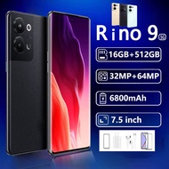 (COD) New Rino 9 Smartphone Promotional Mobile Phone Bluetooth Android System Mobile Phone 16GB ROM+