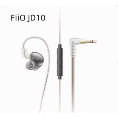 FiiO JD10 Wired Earphones HIFI Stereo Bass Music Earbuds In Ear Sport Headphones Gaming Headset