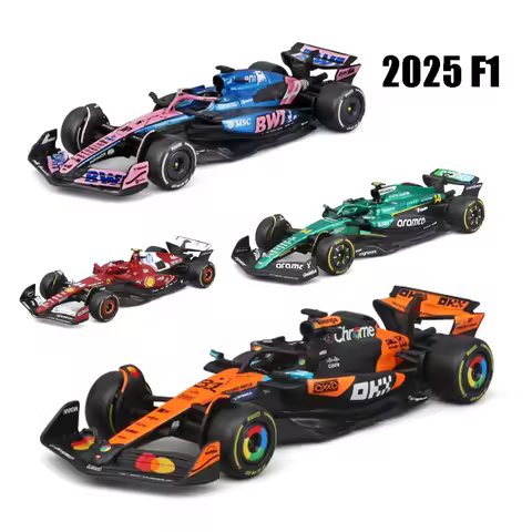 Bburago 1:43 McLaren Mcl38 #4 F1 Formula Alpine A525 Model Car Ferrari SF25 2025 Mercedes W16 Red Bu