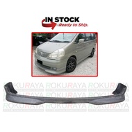 Nissan Serena MkII C24 (2005) OEM Style PU Rubber Getah Front Skirt Skirting Bumper Lower Lip Spoiler Bodykit Body Kit