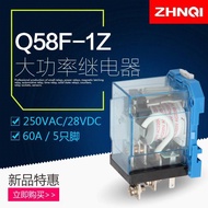 Best Sellers❤ 正 Open JQX-58F-1Z High Power Relay AC AC220/DC24/12V60A Intermediate Relay Q c8f