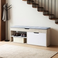Tomato Home ตู้รองเท้า พร้อมเบาะ VLORE SHOE CABINET WITH SEAT CUSHION กว้าง 120ซม กะทัดรัด| มินิมอล
