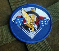 美國WWII刺繡徽章 臂章美國第101空降師506傘兵團胸章#新祥戶外