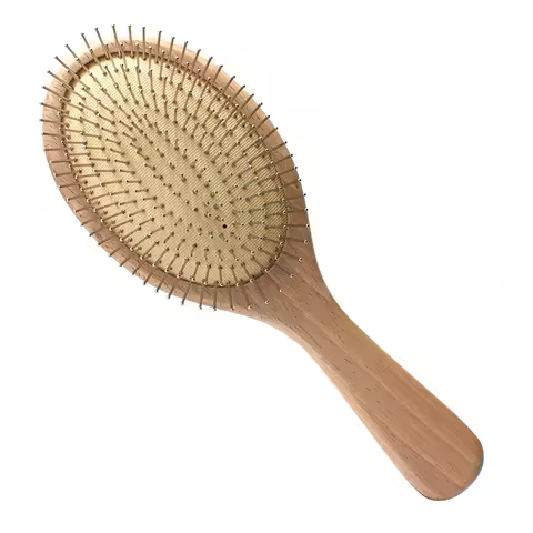 Wooden Steel Needle Air Cushion Comb Hair Brush Pin Hairbrush Scalp Massage Improve Hair Health Wood