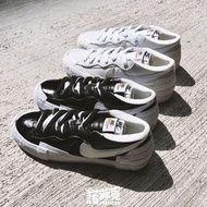 Sacai x Nike Blazer Low 黑 / 白 休閒鞋 DM6443-001 / 100