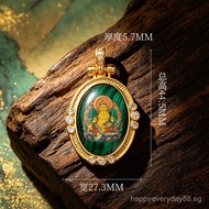 Fine Painting Thangka Pendant Yellow Fortune Element Jewelry Men Women Same Style Ethnic Style Malac