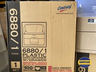 100% Original Century 2 & 3 Layer Dish Drainer with Cover/Century 6880-1/2 Rak Pingggan Mangkuk Plas