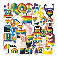 COD 50 Pcs World Pride Stickers Cute WaterproofDAYs for Notebook, Bicycle, Skateboard, Mobile Phone 
