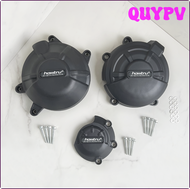 QUYPV สำหรับฮอนด้า CB500X CB500F CBR500R 2019-2023ฝาครอบป้องกันเครื่องยนต์คาร์บอน-มอง APITV