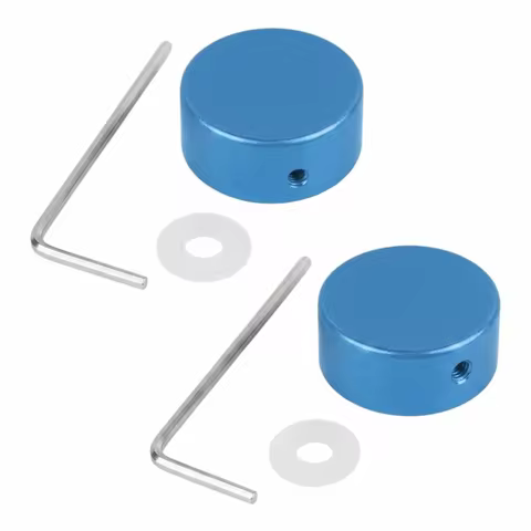 2PCS Metal Guitar Effect Footswitch Topper Red/Silver/Black/Golden/Blue With Wrench Effect Pedal Foo