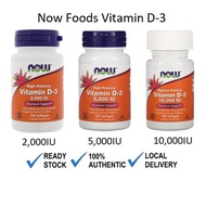 Now Foods, Vitamin D-3, Vitamin D3 High Potency, 2000iu / 5000iu, 120gels / 240 gels