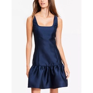 L0FT square neck satin dress
