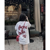 A.D.L.V T-shirt with Ruffled Embroidered Logo Hottrend 2025 - Unisex Form for Men and Women - 100% 2