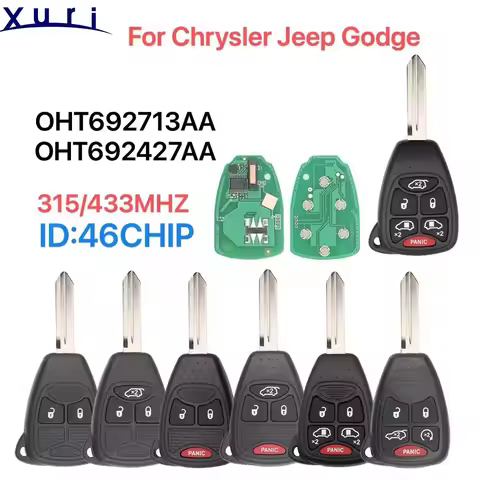 Car Remote Key For Jeep Grand Cherokee Dodge Chrysler Town Country Cruiser Sebring OHT 315/433MHZ ID