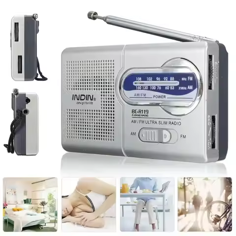 Mini FM Radio Portable Radio Battery Operated AM FM Radio For Emergency Radio