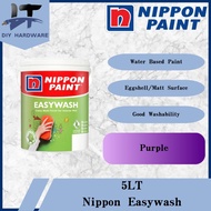 5 Liter Nippon Vinilex Easywash For Interior Wall Paint / Purple Colour