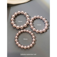 gift for girlfriend couple gift September Half Gentle Manta Rose Pink Pearl Stretch Rope Bracelet St