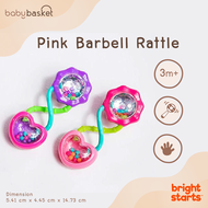 Bright Starts Pink Barbell Rattle