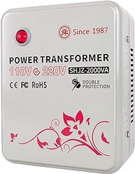 2000 watt Voltage Converter Transformer 110V to 220V Transformer Adapter for use in The United States for European and Asian Household appliances. Boost Power Converter 110v to 220v.(2000W)