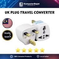 3-Pin Universal Adapter Plug Head UK 3 Pin Plug Socket US/EU/AU to UK Plug Adaptor