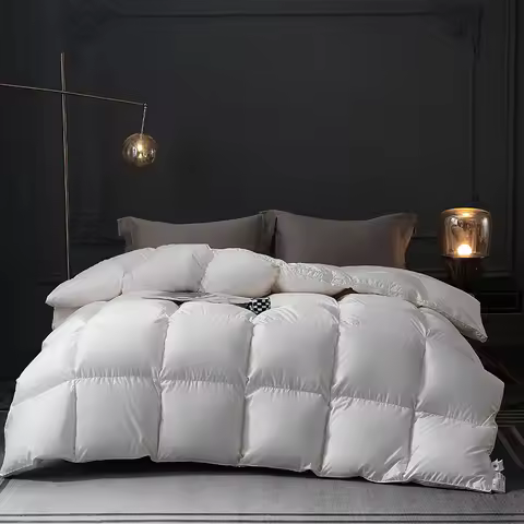 2025 goose down quilts duvets thick California Super King full size comforter up to the standard for