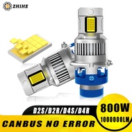 D2S D4S LED Car Headlight Bulb HID D2R D4R Canbus Xenon Turbo Lamp Motorcycle Lights Plug&Play 1:1 M