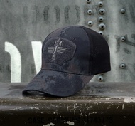 [Ggai] Typhon หมวกผู้ชายหมวกกีฬาทหารกลางแจ้งหมวกแก็ปลายทหารสำหรับผู้ชายหมวกคาโมดำสำหรับผู้ชาย