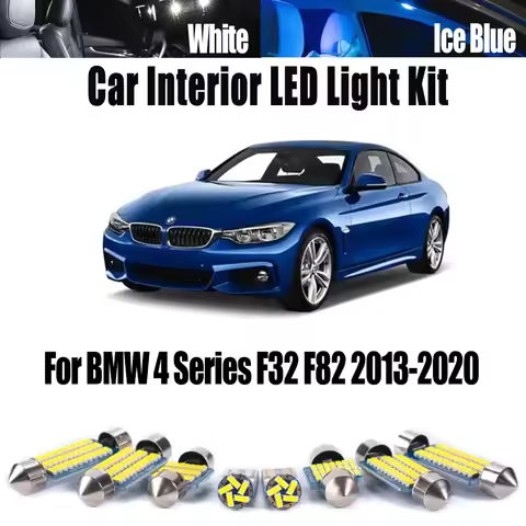 13Pcs Canbus LED Interior Map Dome Light Reading Trunk Bulbs Kit Signal Lamp For BMW 4 Series F32 F8