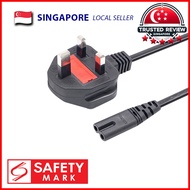 C7 Power Cable 2 Pin Figure 8 AC Power Cord 1M 1.5M 1.8M 3M for TV PS4 PS5 Speaker Laptop Adapter