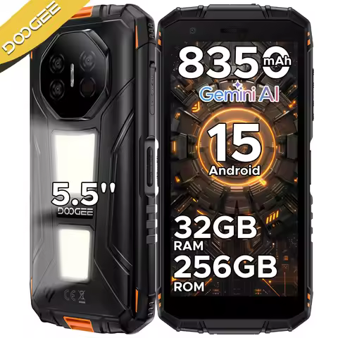 DOOGEE Fire 3 Max Rugged Phone 32GB+256GB 5.5" HD+ Display Camping lights IP68 8350mAh T7250 48MP NF