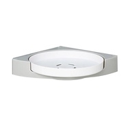 1/2Pcs Bathroom Corner Storage Shelf No Drilling Adhesive 360-Degree Rotatable Floating Shower Shelf