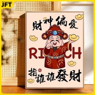 Cny decoration 2026 God of Wealth to New Year Blessing Digital Oil Painting Diy Handmade Color Filli