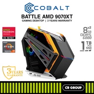 COBALT BATTLE AMD 9070XT - AMD Ryzen 7 7800X3D - ASRock RX 9070XT Challenger 16GB RAM - 1TB SSD (3Yr