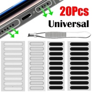 10/20ชิ้นตาข่ายกันฝุ่นโทรศัพท์อเนกประสงค์หูฟังลำโพงกันฝุ่นสติกเกอร์สำหรับ Apple iPhone Samsung Xiaomi ตาข่ายเรดหมี่หัวเว่ย