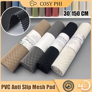 COSYPHI 30*150cm Kitchen Table Mesh Mat Bedsheet Non-slip Fruit Protective PVC Liner Cupboard Pad