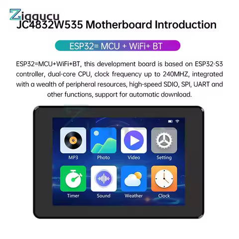 3.5-inch 320*480 ESP32-S3 Capacitive Touch Screen ESP32-S3 Wifi BT Development Board RGB 65K Color