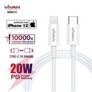 VIVAN KSL100S 20W Fast Charging Type C to Lightning Data Cable