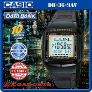 CASIO DATA BANK DB-36-9AV DIGITAL WATCH Telememo30 10Year Battery Dual Time Alarm Timer Stopwatch LE