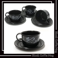 Tea & Coffee Cafe Mug * Indo - Import (Cup & Plate Saucer/) Tupwr